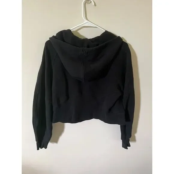 Lululemon Scuba Oversized 1/2 Zip Hoodie Black - Picture 6 of 6